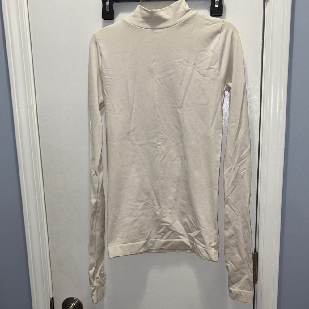 Free People Cream Turtleneck Top M/L